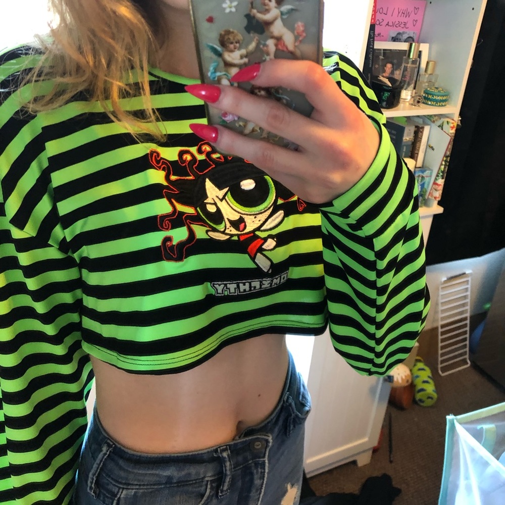 SEDUSAPUFF OMIGHTY longsleeve super cropped top